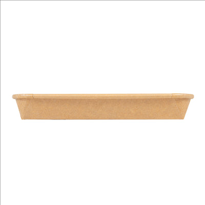 RÉCIPIENTS POUR "SUSHI"  20PE + 280 +16PE G/M2 18,5x12,9x2,4 CM NATUREL KRAFT (600 UNITÉS)