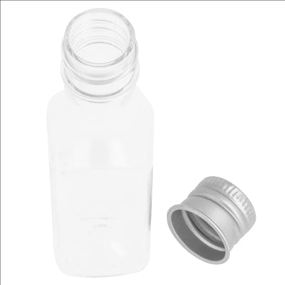 FLACONS AVEC BOUCHON EN ALUMINIUM 35 ML Ø2,5x9,6 CM TRANSPARENT PET (100 UNITÉS)