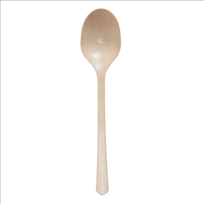 CUILLÈRES 'LUXURY'  20 CM IVOIRE FIBRE DE BOIS (10 UNITÉS)