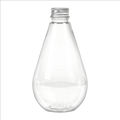 FLACONS AVEC BOUCHON EN ALUMINIUM 300 ML Ø7,5x13,7 CM TRANSPARENT PET (150 UNITÉS)