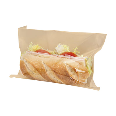 DELI PACK  35 G/M2 + 13 PP 24x19/17 CM NATUREL KRAFT (500 UNITÉS)