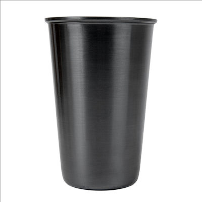 GOBELETS 'ARTINOX' 350 ML Ø 8x11 CM NOIR INOX (12 UNITÉS)