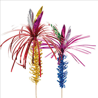 50 U. DÉCORS POUR GLACES "PALMIER"  15 CM ASSORTI BOIS (1 UNITÉ)