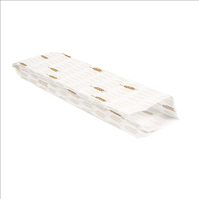 SACHETS BOULANGERIE 'CERES' 33 G/M2 9+3,5x35 CM BLANC CELLULOSE (250 UNITÉS)