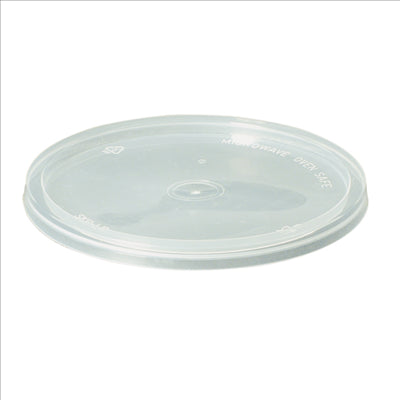 COUVERCLES POUR POTS 184.04/05/06/07/12  Ø 12 CM TRANSPARENT PP (500 UNITÉS)