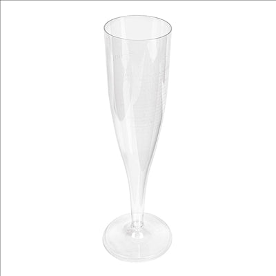 FLÛTES INJECTÉES "CHAMPAGNE" PETITES 100 ML Ø 4,8x17 CM TRANSPARENT CRISTAL PS (180 UNITÉS)