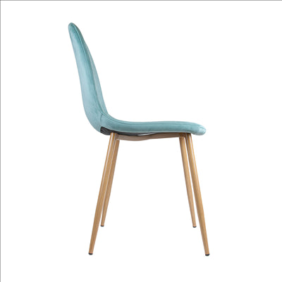 CHAISE 'SUPRA-TEK'  54x45x87 CM CACTUS VELOURS (4 UNITÉS)