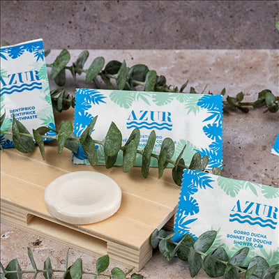 KIT DE COUTURE EN SACHET BLANC 'AZUR'  6X10,5 CM (250 UNITÉS)
