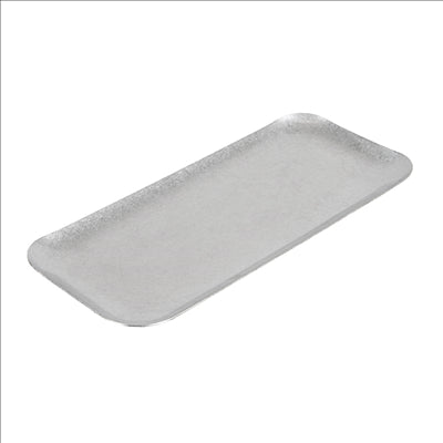 PLATEAUX RECTANGULAIRES 'ARTINOX'  22x9,5x0,8 CM ARGENTE INOX (10 UNITÉS)