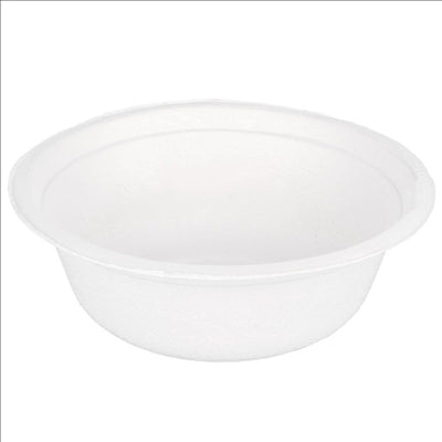 SALADIERS 'BIONIC' 950 ML Ø 17,5x6,7 CM BLANC BAGASSE (600 UNITÉS)