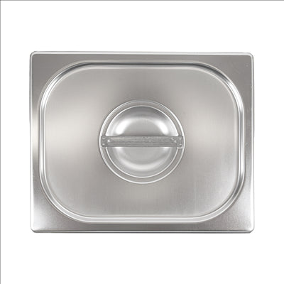 COUVERCLE 1/2 POUR RÉFÉRENCE 181.67/68  32,3x26,5 CM ARGENTE INOX (1 UNITÉ)
