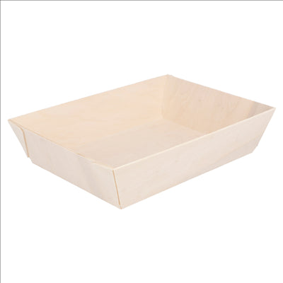 PLATEAU REPAS 700 ML 18x13x4 CM NATUREL BOIS (100 UNITÉS)