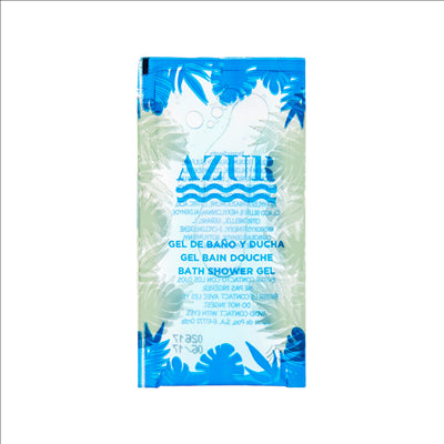 SACHETS GEL BAIN 'AZUR' 10 ML 10x5 CM TRANSPARENT (1000 UNITÉS)