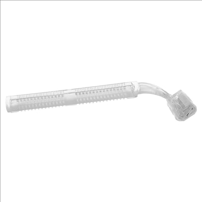 RASOIRS EN SACHET INDIVIDUEL  10 CM TRANSPARENT HDPE (100 UNITÉS)