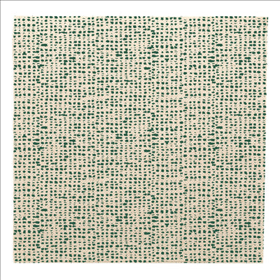 SERVIETTES ECOLABEL P. 1/4 'DOUBLE POINT - DAKAR' 19 G/M2 40x40 CM NATUREL OUATE RECYCLÉE (1200 UNITÉS)