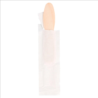 CUILLÈRES À GLACES EN SACHET  7,5 CM NATUREL BOIS (600 UNITÉS)
