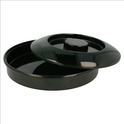 RÉCIPIENTS POUR TORTILLAS 'ASAMI WARE'  Ø 19 CM NOIR MÉLAMINE (1 UNITÉ)