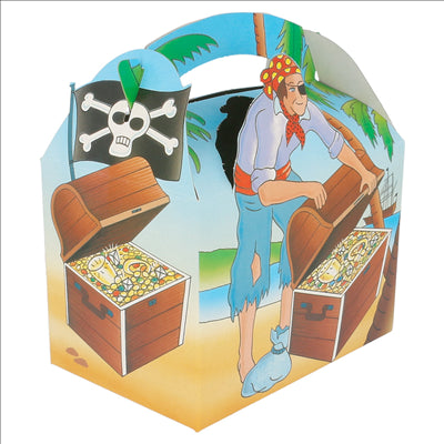 BOÎTES MENU ENFANT "PIRATES"  320 G/M2 15,50x10,50x17,50 CM QUADRICHROMIE CARTON (300 UNITÉS)