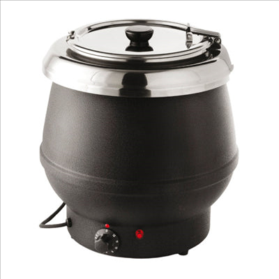 MARMITE DE SOUPE BAIN MARIE (70ºC - 95ºC) 10 L 34,5x36 CM NOIR INOX (1 UNITÉ)