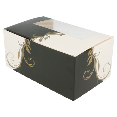 BOÎTES PÂTISSERIES AVEC FENÊTRE 'THEPACK CLASSIC' 250 G/M2 18x11x8 CM BLANC CARTON ONDULÉ NANO-MICRO (400 UNITÉS)