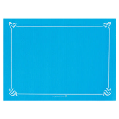 SETS DE TABLE  48 G/M2 31x43 CM BLEU TURQUOISE CELLULOSE (2000 UNITÉS)