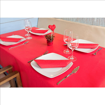 SERVIETTES ECOLABEL 2 PLIS  18 G/M2 39x39 CM ROUGE OUATE (1600 UNITÉS)