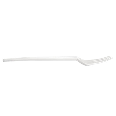 COUTEAU / FOURCHETTE  13 CM BLANC CPLA (1000 UNITÉS)