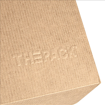 BOÎTES HAMBURGER 'THEPACK' 220 G/M2 17,6x16,8x7,8 CM (XL) NATUREL CARTON ONDULÉ NANO-MICRO (300 UNITÉS)