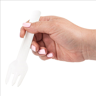 FOURCHETTES 'PAPER CUTLERY' 960 G/M2 15,8 CM BLANC PAPIER (50 UNITÉS)