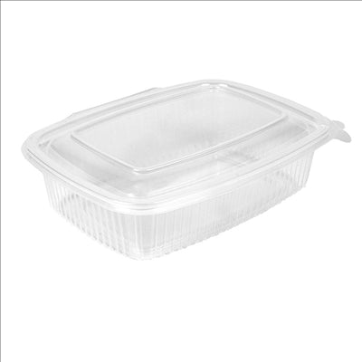 RÉCIPIENT AVEC CHARNIÈRE 750 ML 18,7x14,4x5,2 CM TRANSPARENT PP (400 UNITÉS)