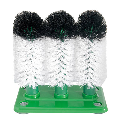 BASE+3 BROSSES LAVAGE VERRES  19x9,9x19 CM POLYESTER (1 UNITÉ)