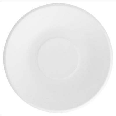 ASSIETTES CREUSES 'BIONIC' 680 ML Ø 19x4 CM BLANC BAGASSE (1000 UNITÉS)