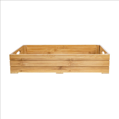 BOÎTE BUFFET GN 1/1  53x32,5x10 CM NATUREL BAMBOU (1 UNITÉ)