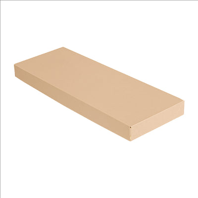 COUVERCLES SANS FENÊTRE POUR BOÎTES 254.66 'THEPACK' 240 G/M2 11x30x2 CM NATUREL CARTON ONDULÉ NANO-MICRO (200 UNITÉS)