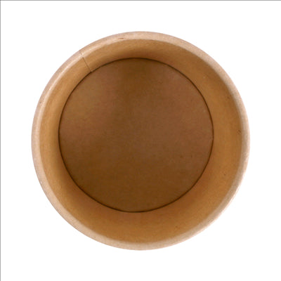 PETITS POTS 80 ML (2,6 oz) 210 + 18 PE G/M2 Ø6/4,75x4,8 CM MARRON CARTON (1000 UNITÉS)