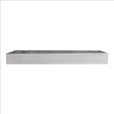 BOÎTE POUR BUFFET 'ARTINOX'  38,3x12,3x4 CM ARGENTE INOX (1 UNITÉ)