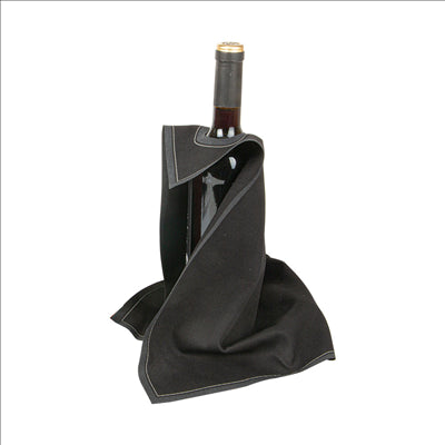 12 U. TORCHONS EN ROULEAU 'CUBI-DRAP'  40x40 CM NOIR COTON (1 UNITÉ)