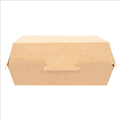 BOÎTES "LUNCH BOX" 'THEPACK' 220 G/M2 22,5x17x8,5 CM NATUREL CARTON ONDULÉ NANO-MICRO (300 UNITÉS)