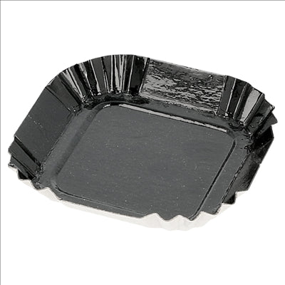 MINI PLATEAUX 325 G/M2 5,5x5,5 CM NOIR CARTON (100 UNITÉS)