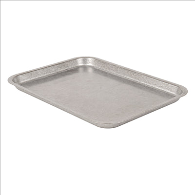 PLATEAUX RECTANGULAIRES 'ARTINOX' 300 ML 22x16x1,3 CM ARGENTE INOX (10 UNITÉS)