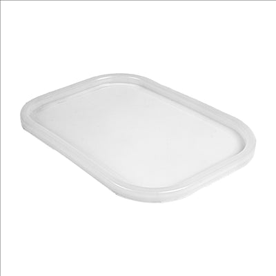 RÉCIPIENT AVEC COUVERCLE 'ARTINOX' 1300 ML 18x13x6 CM ARGENTE INOX + LDPE (12 UNITÉS)