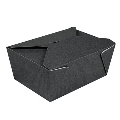 BOÎTES AMÉRICAINES MICRO-ONDABLES 'THEPACK' 2880 ML 250 + 12PP G/M2 19,6x14x9 CM NOIR CARTON ONDULÉ NANO-MICRO (200 UNITÉS)