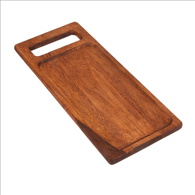 PLANCHE PRÉSENTATION RECTANGULAIRE  38x16x1,5 CM NATUREL BOIS (12 UNITÉS)