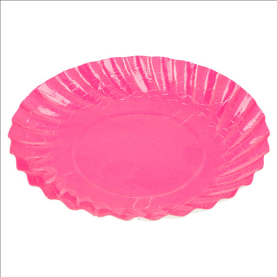 MINI PLATEAUX 380 G/M2 Ø 8,8 CM FUCHSIA CARTON (200 UNITÉS)