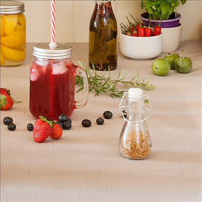 BOUTEILLE + FERMETURE CLIP 'WAKI GLASS' 60 ML Ø4,5x10 CM TRANSPARENT VERRE (96 UNITÉS)