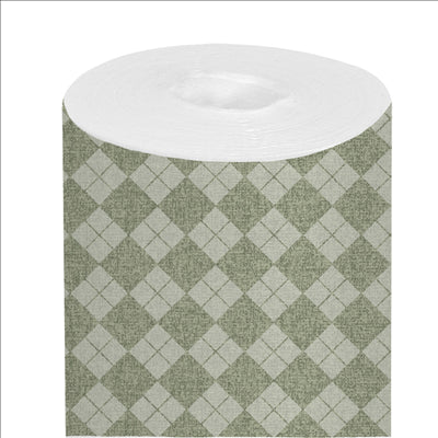 NAPPE 'LIKE LINEN - ARGYLE' 70 G/M2 1,20x25 M VERT SPUNLACE (1 UNITÉ)