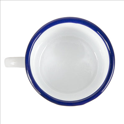 TASSES 'ENAMELWARE' 700 ML Ø 10x10 CM BLANC ACIER ÉMAILLÉ (6 UNITÉS)