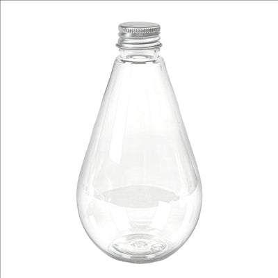 FLACONS AVEC BOUCHON EN ALUMINIUM 300 ML Ø7,5x13,7 CM TRANSPARENT PET (150 UNITÉS)