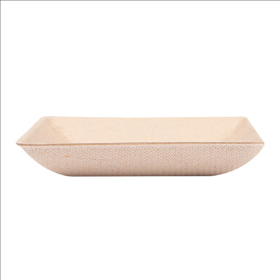 RÉCIPIENT CARRÉ 'BIONIC'  6,5x6,5x1,2 CM NATUREL BAGASSE (1000 UNITÉS)