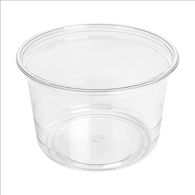 POTS TRAITEUR 500 ML Ø11,7x7,6 CM TRANSPARENT RPET (640 UNITÉS)